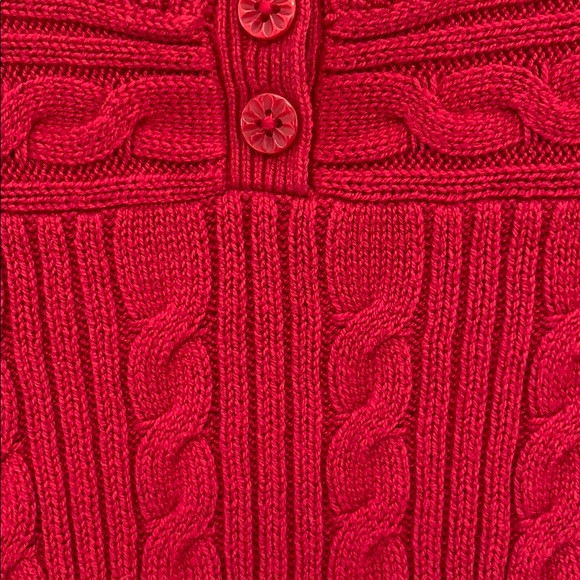 KOALA KIDS Baby Girl Red Knit Short Sleeve Dress Size 12M EUC - Picture 2 of 4